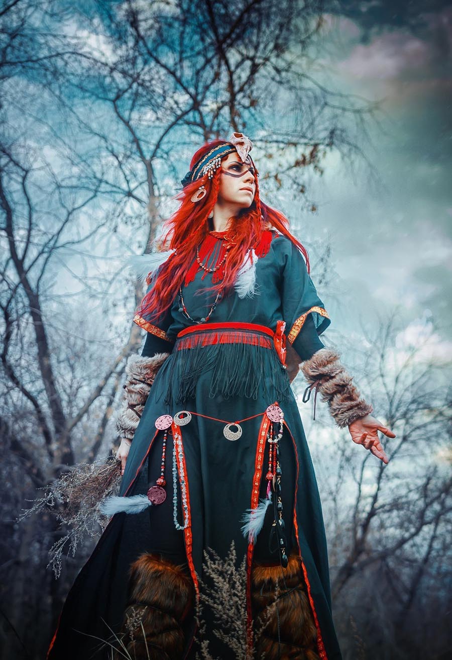 Girls in Slavic costumes underwear in Hailun