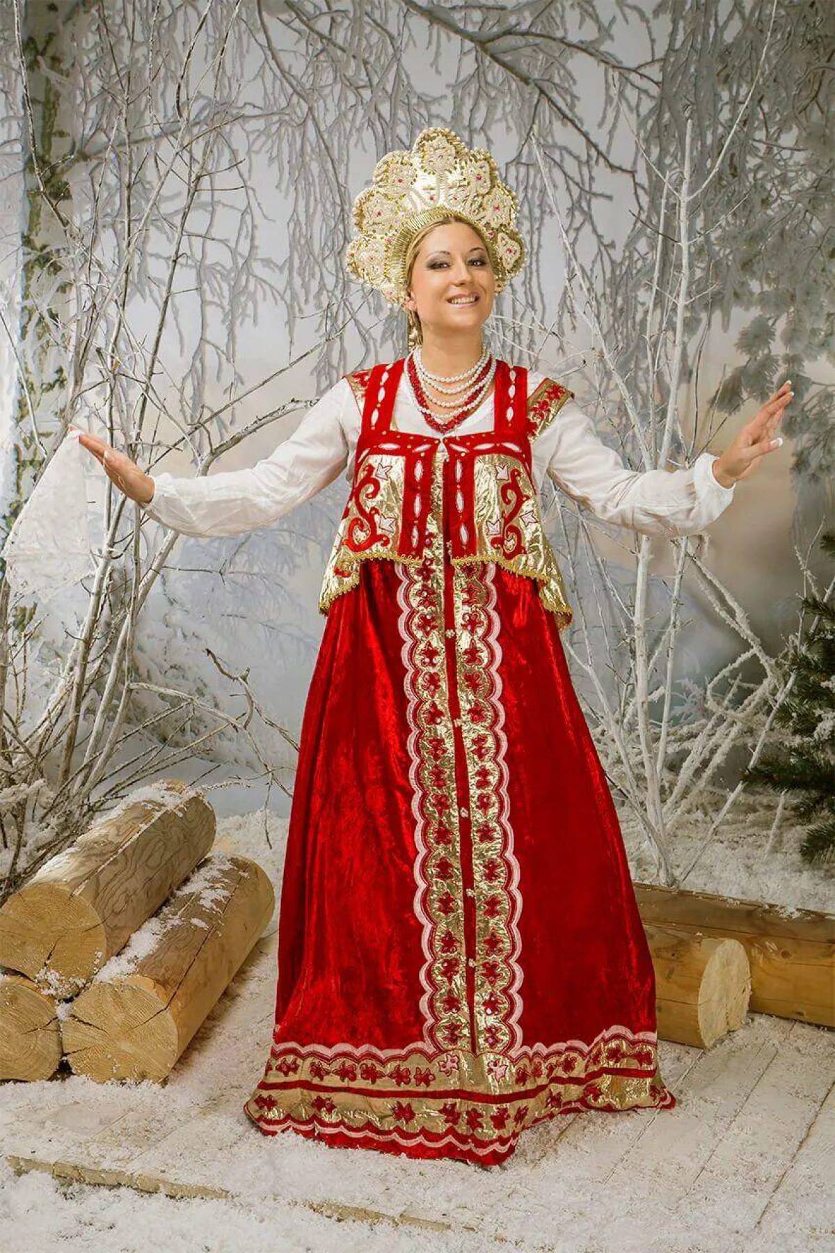 Girls in Slavic costumes in Hailun