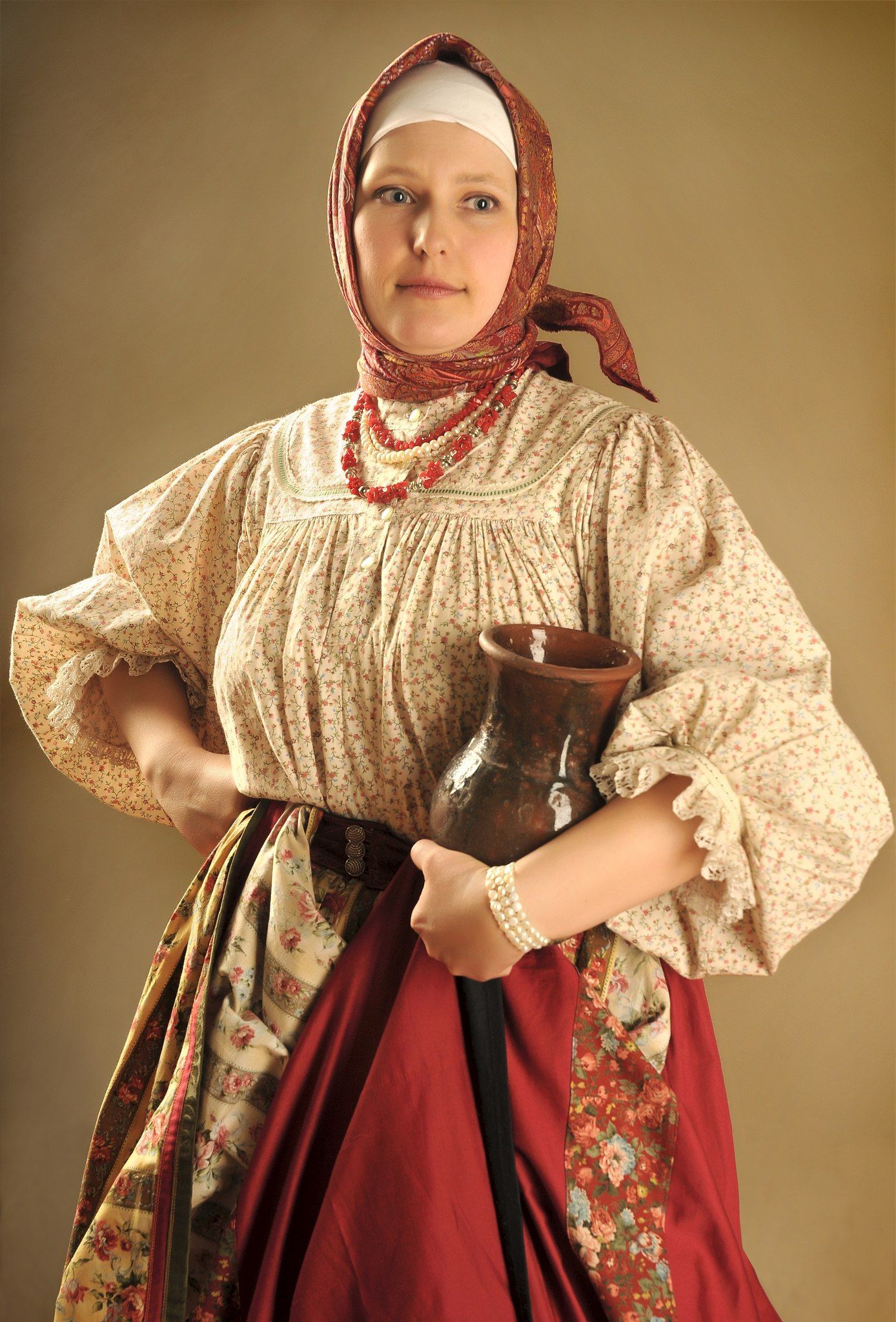 Girls in Slavic costumes in Hailun